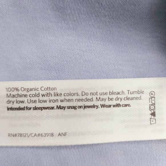 Eileen Fisher Boxy Robe Womens S/M Blue Organic Cotton Sleepwear Loungewear - Picture 10 of 12